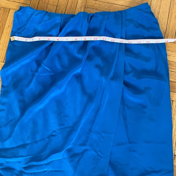 Bright blue wrap skirt - Picture 3 of 3